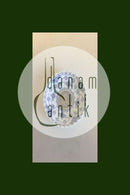 Royal Copenhagen Musselmalet Helblonde Kerzenhalter mit montierter 2-Kronen-Münze mit Christian IX&