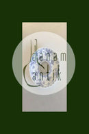 Royal Copenhagen Musselmalet Helblonde Kerzenhalter mit montierter 2-Kronen-Münze mit König Haakon VII von Norwegen&