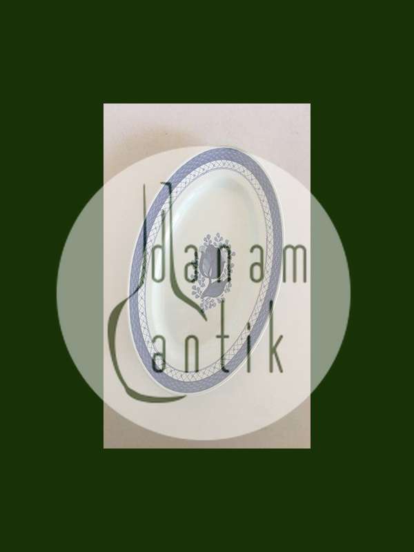 Royal Copenhagen Blå Tranquebar Ovalt Fad No. 928