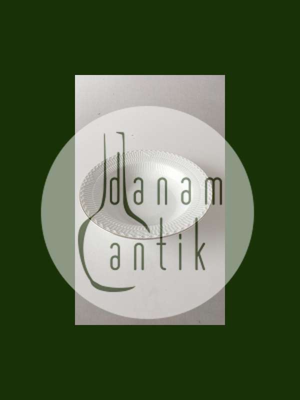 Royal Copenhagen Tradition Hvid Halvblonde m. Guldkant Dyb Tallerken No 566