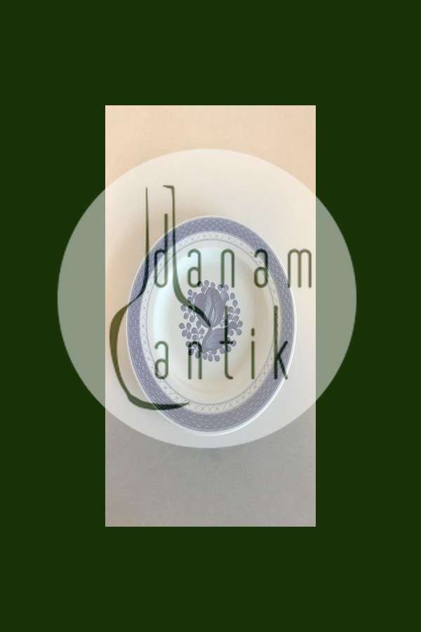 Royal Copenhagen/Aluminia Blå Tranquebar Sildetallerken  No 11/945