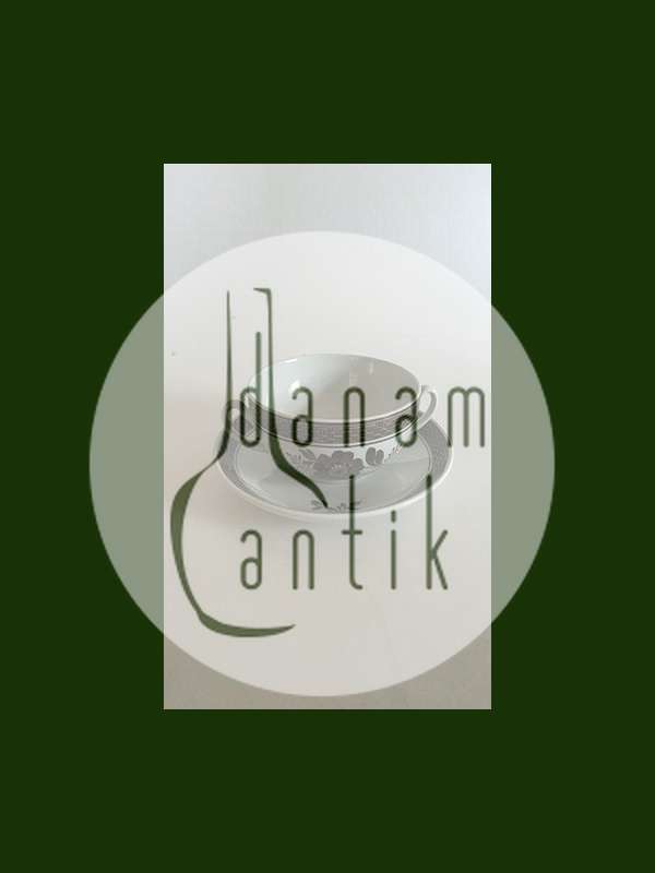 Royal Copenhagen Brun Tranquebar Bouillon Kop og Underskål No 1533