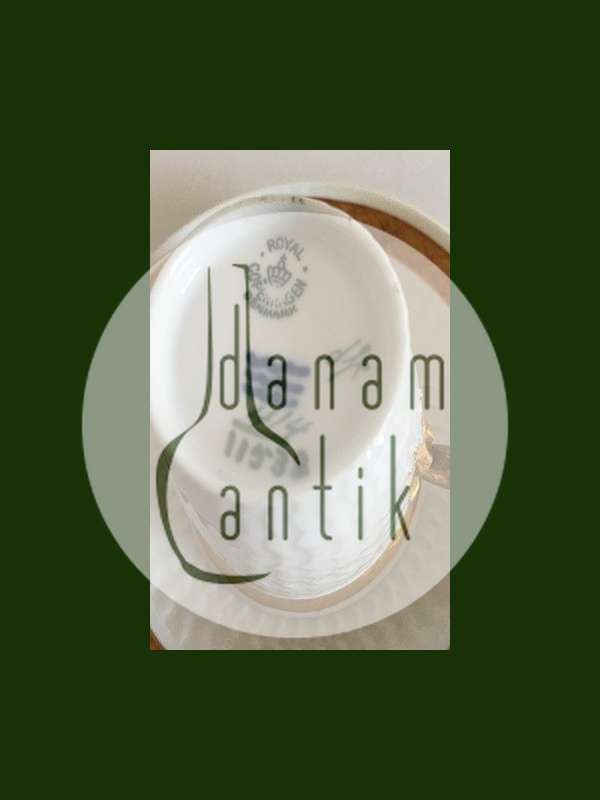 Royal Copenhagen Guld Vifte Kaffekop og Underkop No 11538