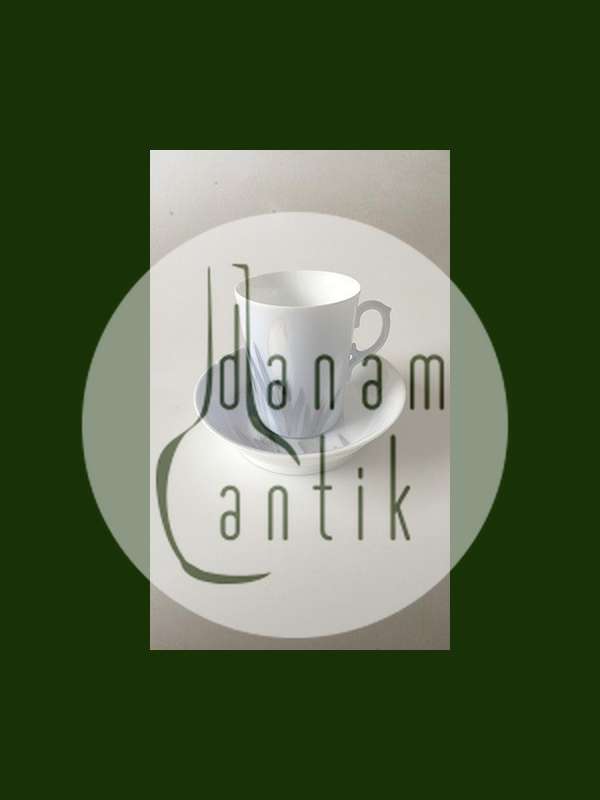 Royal Copenhagen Art Nouveau Mokka Kop og Underkop Unika signeret af Oluf Jensen