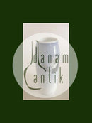 Royal Copenhagen Vase No 693/2304 with a motif of two white roses and a bee