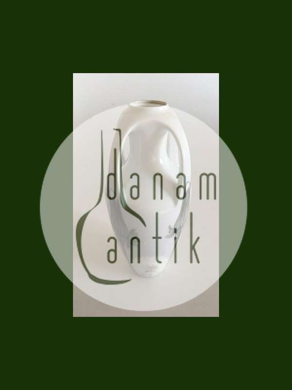 Royal Copenhagen Art Nouveau vase med 4 hanke med Mælkebøtte No 342/220