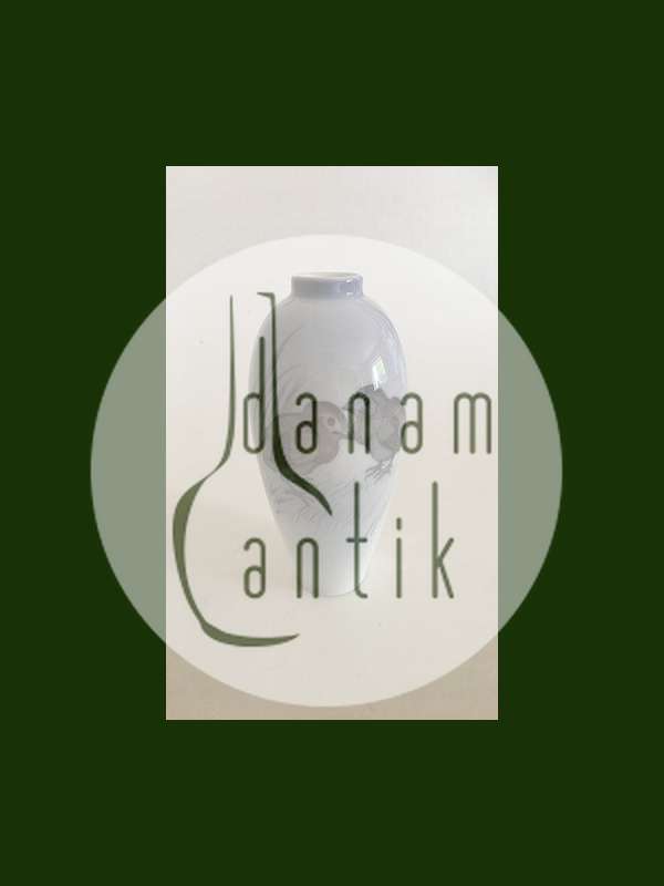 Royal Copenhagen Vase med Fuglemotiv No 1935/47B