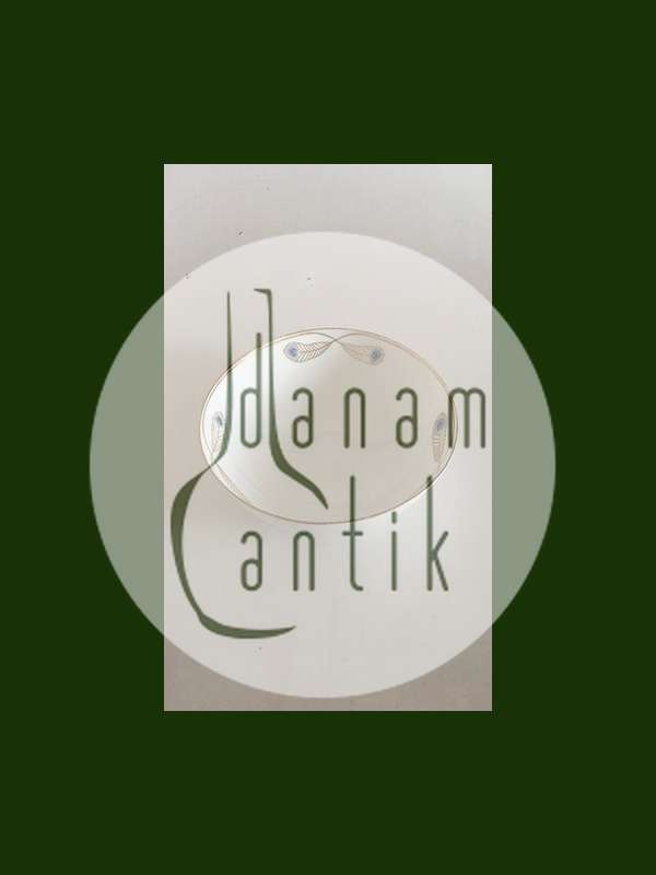 Royal Copenhagen No 118 Round Bowl w. Golden Peacock Feather Ornament