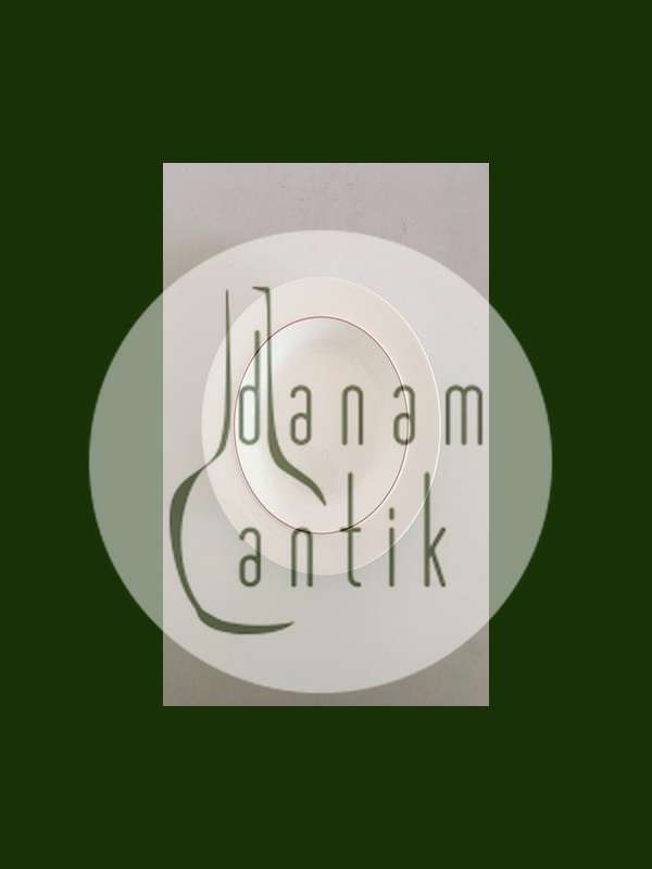 Royal Copenhagen Rødtop / Rødkant Dyb Tallerken No. 3072