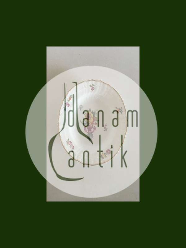 Royal Copenhagen Fuld Saksisk Blomst Dybtallerken No 1617