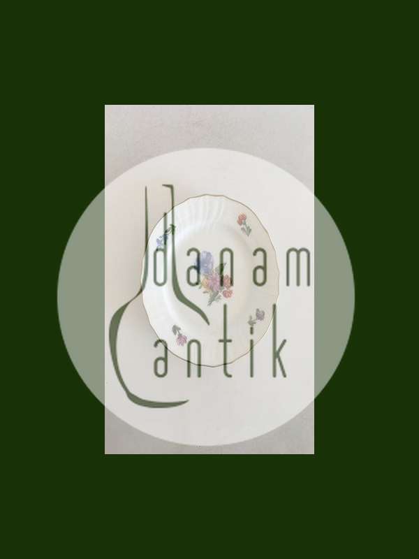 Royal Copenhagen Let Saksisk Blomst Sidetallerken No 1627