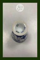 Königlich Kopenhagen Porzellan Blauer geriffelter Halblonde Eierbecher Nr. 542/696