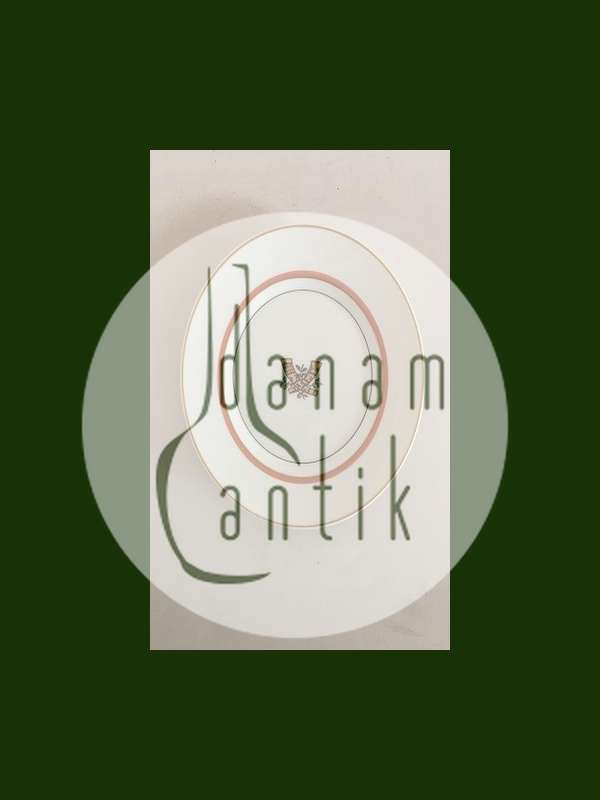 Royal Copenhagen Golden Horns with Orange Band Lunch Plate No 883/9589