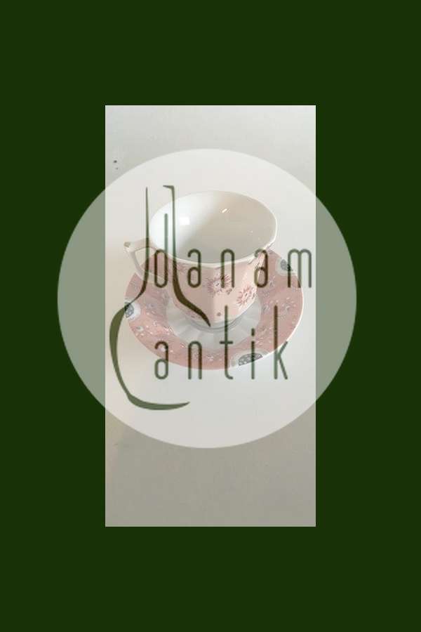 Royal Copenhagen Fairytale Terracotta Coffe Cup with Under Cup No 073, No 072