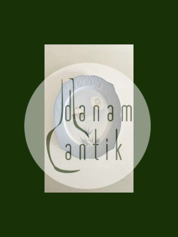 Royal Copenhagen Art Nouveau Plate with Fish Border and water Goplin No 41