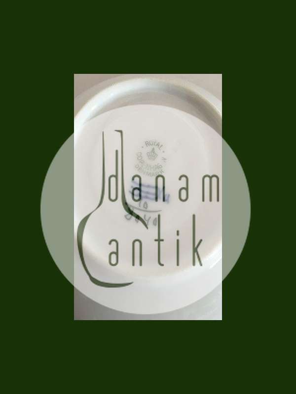 Royal Copenhagen Blå Blomst Flettet Kaffekop med Underskål No 8040