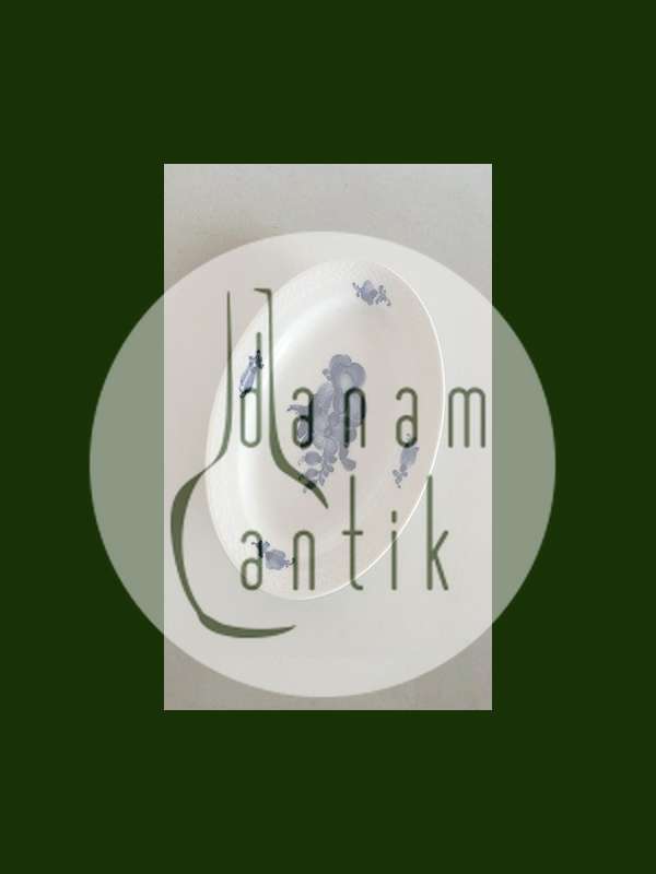 Royal Copenhagen Blå Blomst Flettet Ovalt Fad No 8015