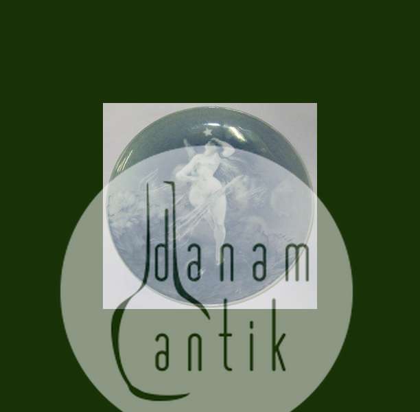 Bing & Grøndahl Carl Locher Unika Platte med Venus Fødsel fra omkring 1885