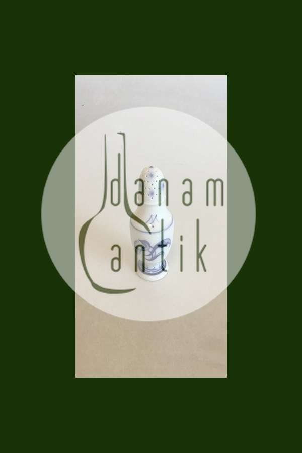 Bing & Grøndahl Jubilæumsstel / Blå Nellike Saltbøsse