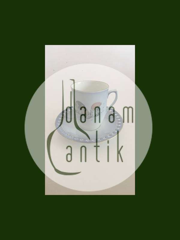 Bing & Grøndahl Harald Wiberg Julestel Kaffekop med Underkop No. 3502/305