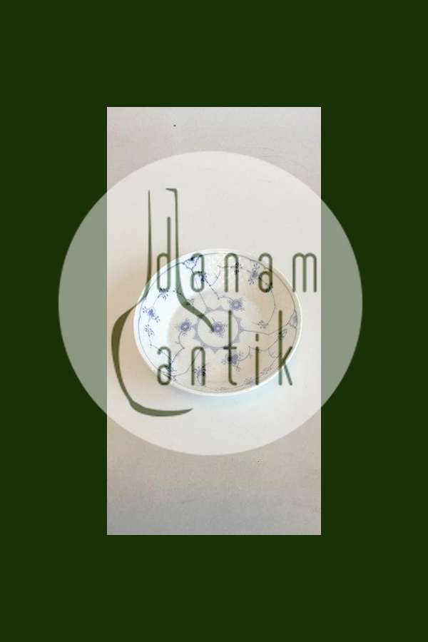 Bing & Grøndahl Blåmalet Musselmalet Rund Assiet No 21B