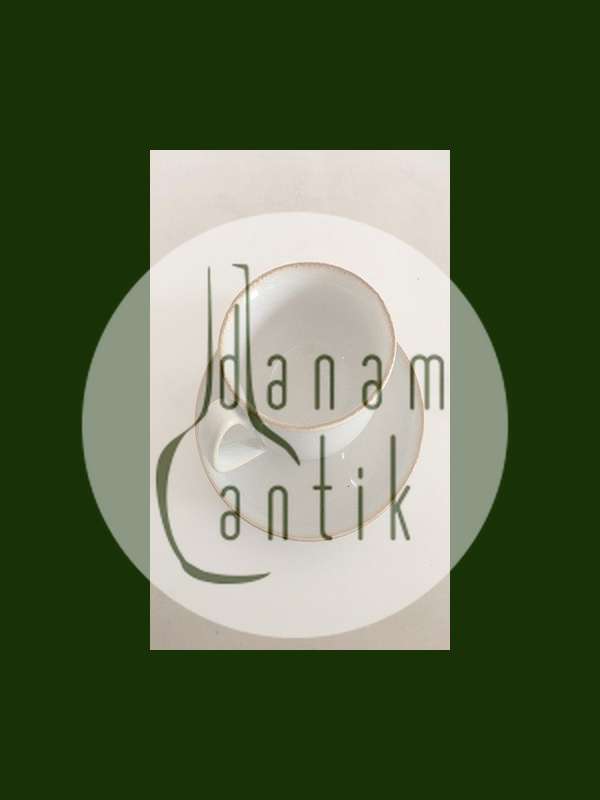 Bing Grondahl 釉面石器 "Coppelia "咖啡杯与碟子 No 305