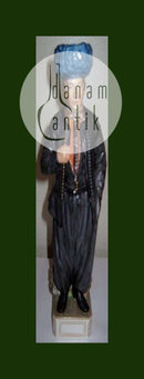 Kongelig Porcelæn Overglasur Figur Amager mand 12100