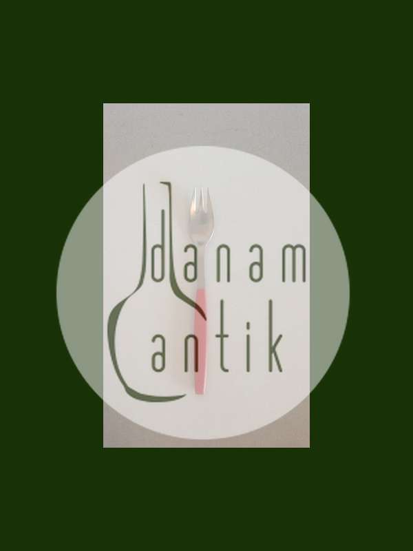 Georg Jensen Stainless Rød Strata Frokostgaffel