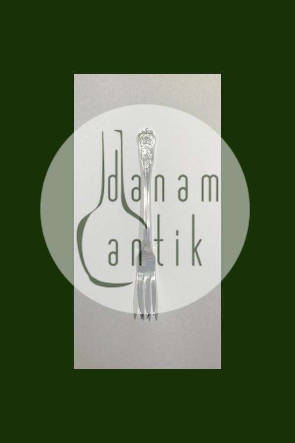 Georg Jensen Rosenborg Sølv Plet Kagegaffel