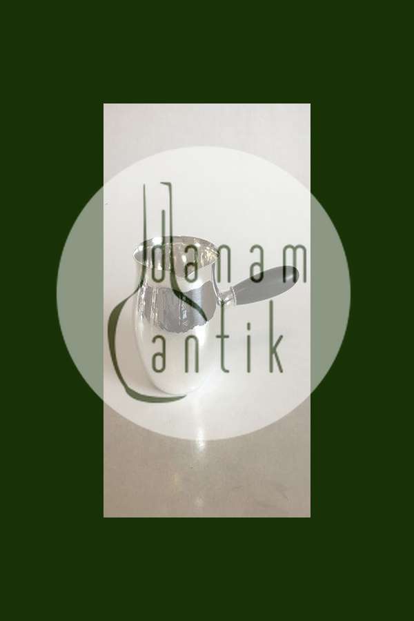 Georg Jensen Sterling Sølv Vandkande med håndtag af Ibenholt No 80 E