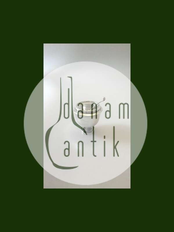 Georg Jensen Sterling Sølv salt kar med ske No 236 og No 130