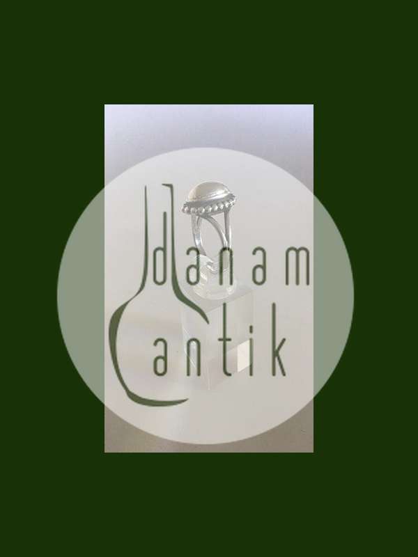 Georg Jensen Sterling Sølv Ring No 9 med Sølvsten