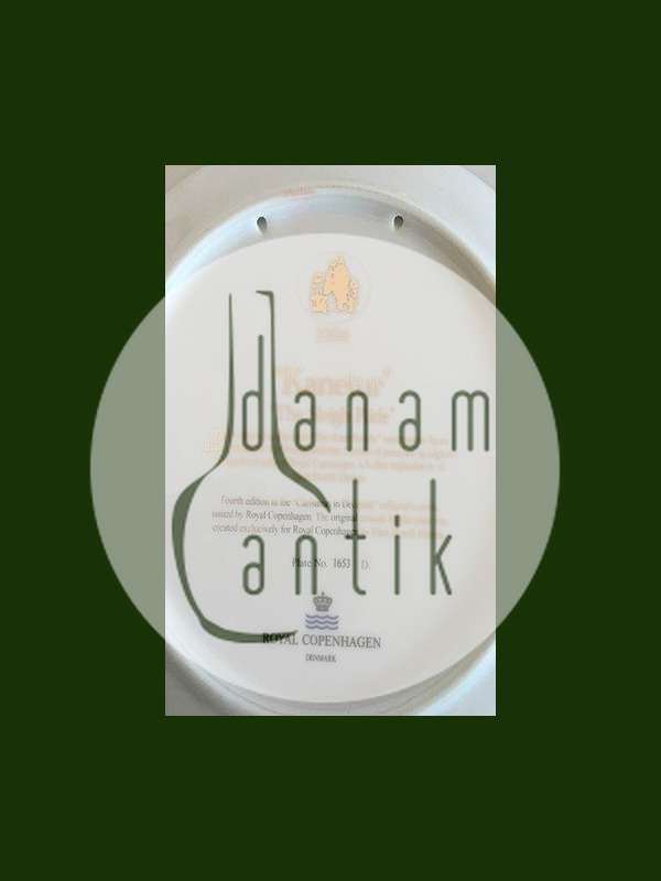 Royal Copenhagen Den Kære Familie 1994 Platte "Kanetur"