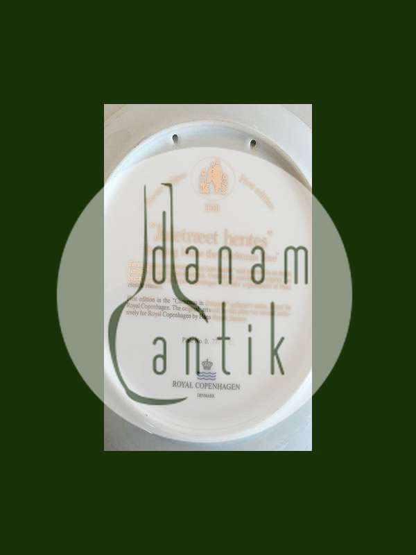 Royal Copenhagen Den Kære Familie 1991 Platte "Juletræet Hentes"