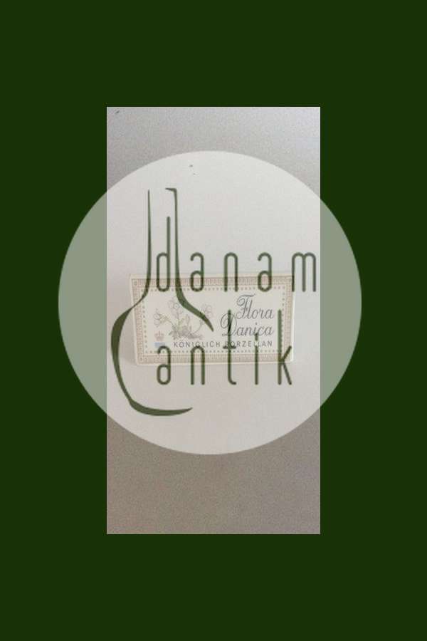 Royal Copenhagen Flora Danica Dealer Sign in German