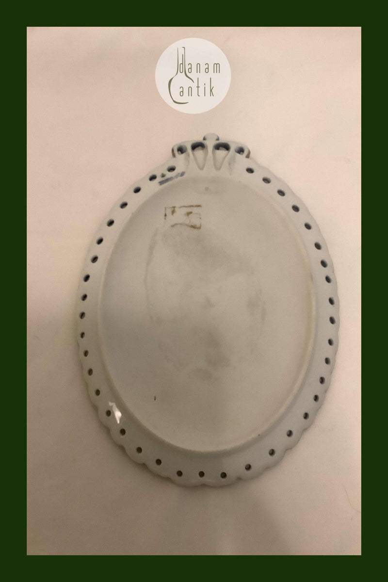 Royal Copenhagen Mindeplatte fra 1898 RC-CM017A med guld