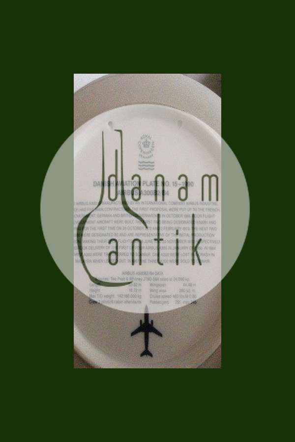 Royal Copenhagen SAS Flyver Platte  No 15 1990