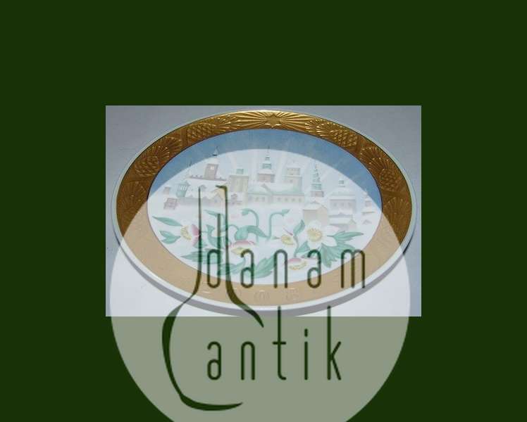 Royal Copenhagen Juleplatte fra 2008 i overglasur 199 kopier