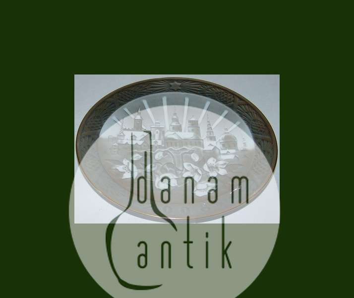 Royal Copenhagen Juleplatte fra 2008 special sepia udgave