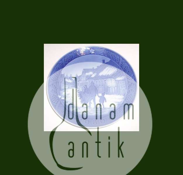 Royal Copenhagen Kgl Juleplatte 1980