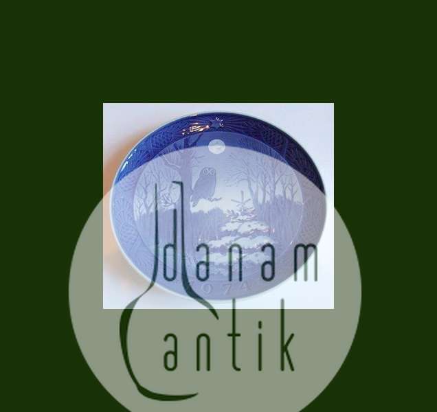 Royal Copenhagen kgl Juleplatte 1974