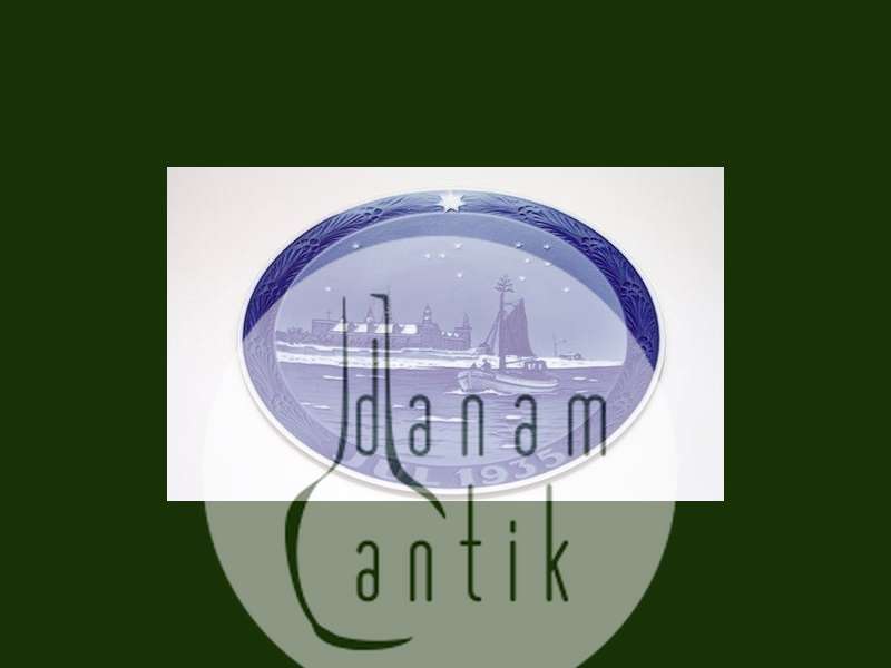 Royal Copenhagen Kgl Juleplatte 1935