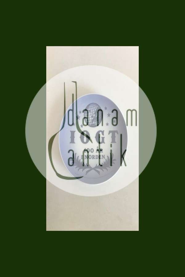 Royal Copenhagen Mindeplatte I.O.C.T Nordisk Good Templar Råd 1977