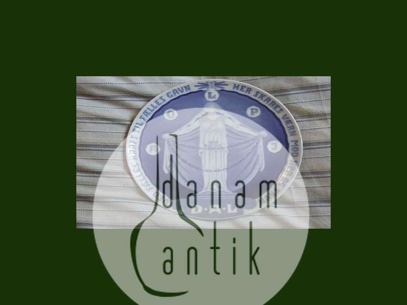 Royal Copenhagen Mindeplatte fra 1924 RC-CM227