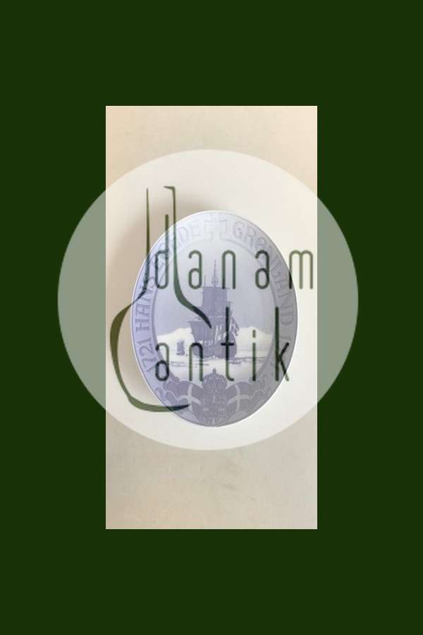 Royal Copenhagen Mindeplatte fra 1921 RC-CM201