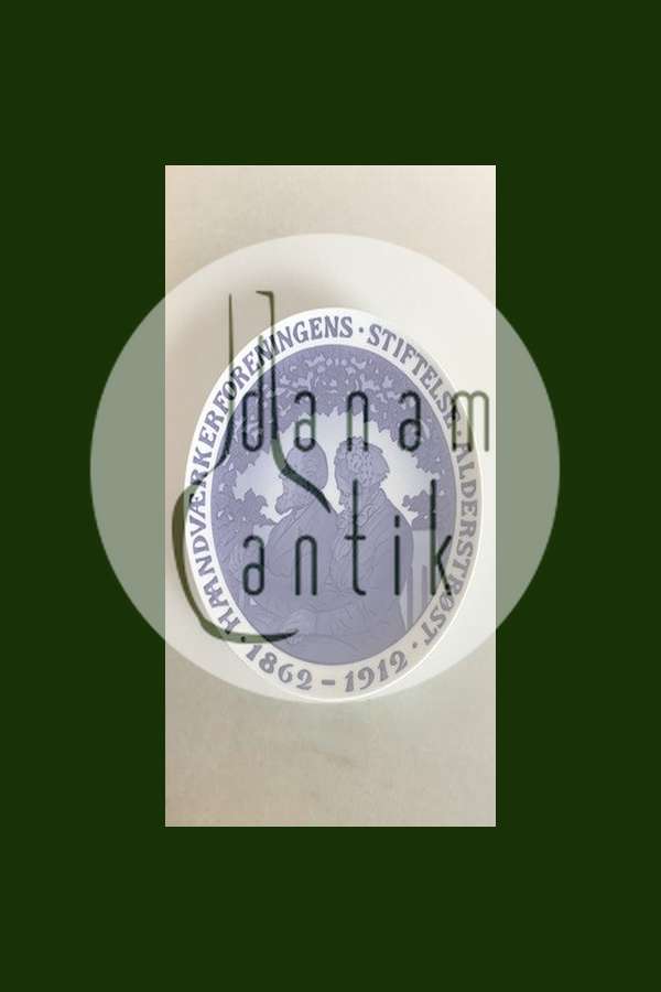 Royal Copenhagen Mindeplatte fra 1912 RC-CM130