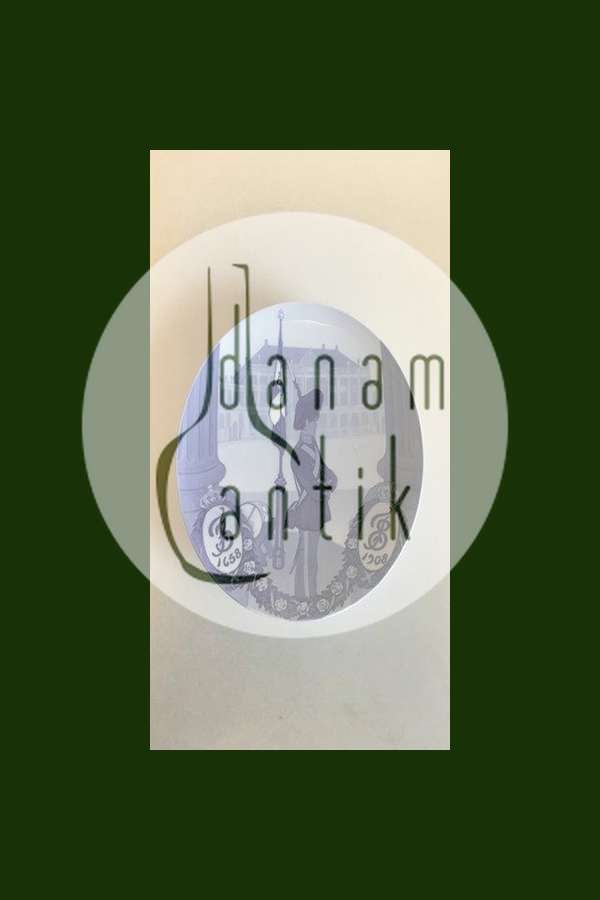 Royal Copenhagen Mindeplatte fra 1908 RC-CM80