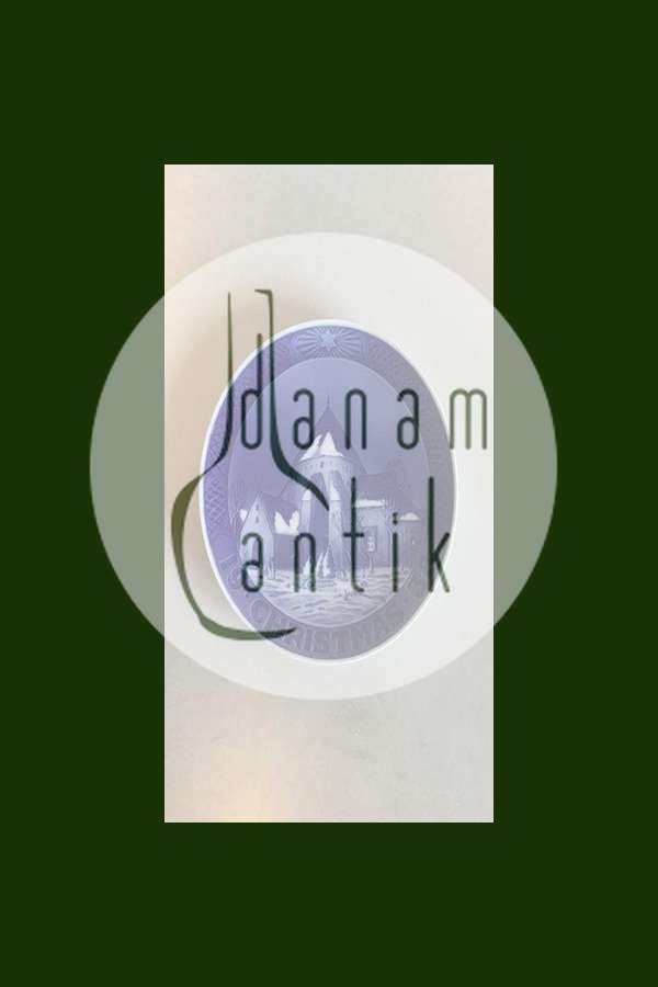 Royal Copenhagen Juleplatte fra 1938 med Engelsk Tekst "Christmas"