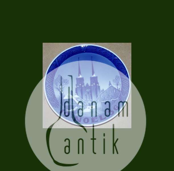 Royal Copenhagen Juleplatte fra 1936 med Fransk indskription "Noel"