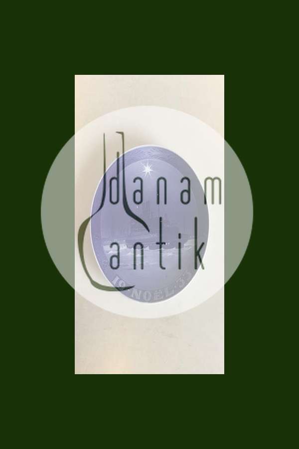 Royal Copenhagen Juleplatte fra 1933 med Fransk indskription "Noel"